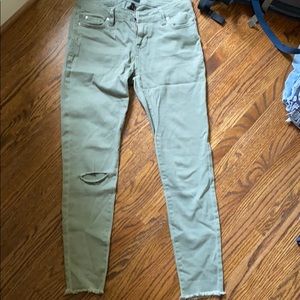 Celebrity Pink Green Ankle Skinny Jeans